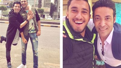 بالصور.. سعد الصغير لنجله محمود: «تعالالي الترب لما أموت كل جمعة»