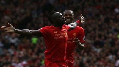 ساديو ماني يحرز الهدف الثالث لليفربول في شباك  وست هام