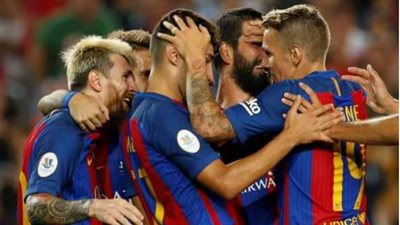 برشلونة بطلاً لكأس السوبر الإسبانى