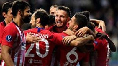 بالصور.. أتلتيكو مدريد بطلاً لكأس السوبر الأوروبى للمرة الثالثة فى تاريخه