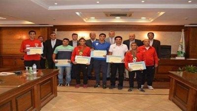 بالصور.. تكريم أبطال دورة ألعاب البحر المتوسط