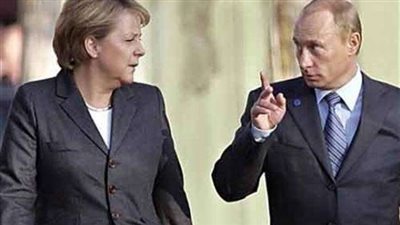 انتهاء مؤتمر بوتين وميركل ببرلين