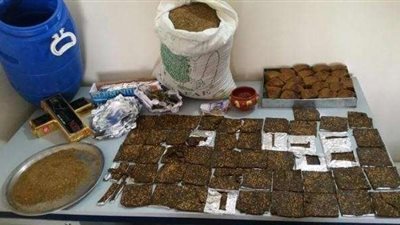 القبض على عاطل هارب محكوم علية بالسجن 15 عامًا وبحوزتة كيلو بانجو
