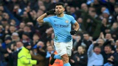 أجويرو يسجل الهدف الثالث لمانشستر سيتي في الدقيقة 35