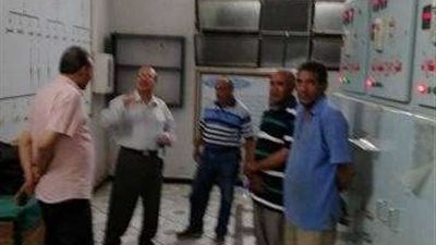 وكيل وزارة الكهرباء يتفقد محطة توزيع غرب الاقصر