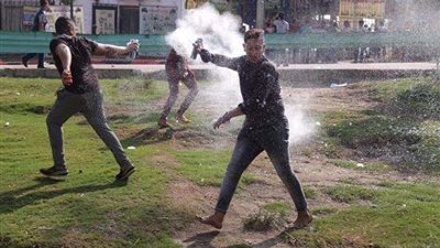 «الثلج» يغطي حديقة الفسطاط أول أيام عيد الأضحى