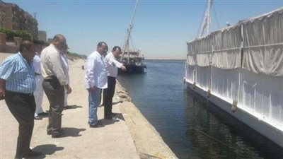 محافظ الاقصر بمركز اسنا لمتابعة استعدادت الموسم السياحى الجديد