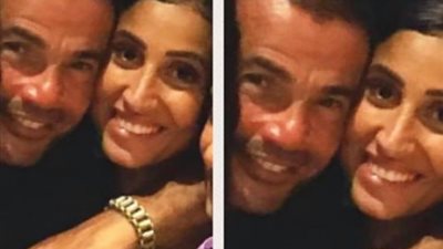 بعد إلغاء حفلته.. الهضبة «طاير من الفرحة» في أحضان دينا الشربيني