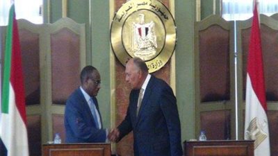 مؤتمر صحفي مشترك بين وزيري الخارجية المصري والسوداني