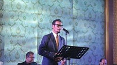 ”رابح صقر” في حفل ساهر بأحد فنادق القاهرة.. (صور)