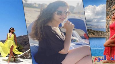 بالصور.. مايوهات وإطلالات جريئة.. فنانات مصريات بشواطئ اليونان