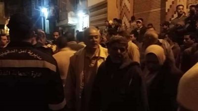 انهيار 3 منازل بشربين بسبب هدم منزل مجاور