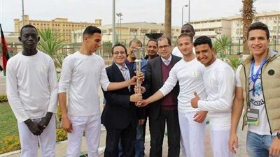 بالصور.. أولمبياد شباب جامعات أفريقيا بجامعة الأزهر تشهد منافسات قوية