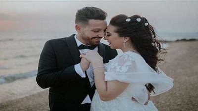 محمود حجازى يحتفل بزفافه على أسما شريف منير