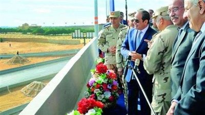 السيسي يفتتح المرحلة الآخيرة من الطريق الدائري الإقليمي