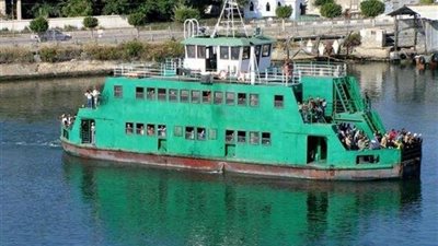 إنقاذ ركاب معدية بعد شحوط أتوبيسين نهريين بالمعصرة