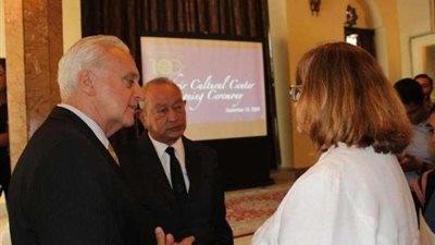 فعاليات توقيع برتوكول بين «ساويرس» وشركة «أوراسكوم»