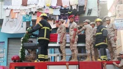 تشييع جثمان الشهيد «المنيسي» بمسقط رأسه