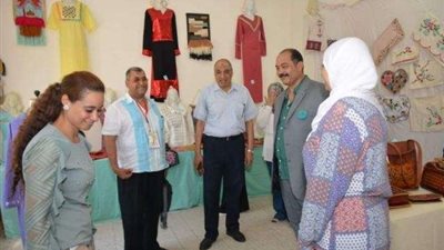 افتتاح معرض التربية الفنية والاقتصاد المنزلي بجامعة أسيوط