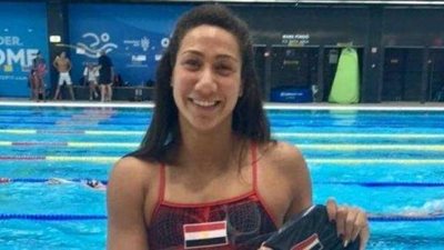 فريدة عثمان تحقق ذهبية الفراشة في سباق الـ50 متر