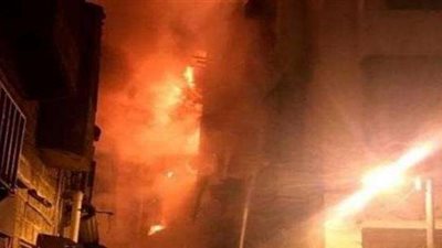 حريق يلتهم 4 طوابق بأحد عقارات الدقي