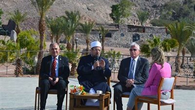 جولة ميدانية لوزيري الأوقاف والري ومحافظ جنوب سيناء بطابا