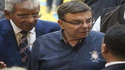 سمير صبري وبهاء أبو شقة في عزاء شقيقة حسن راتب