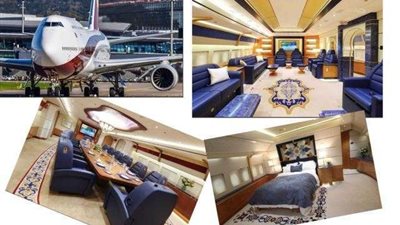 الصور الأولى لطائرة «أردوغان» الباهظة هدية «تميم» له