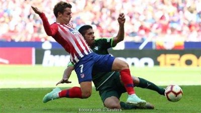 انتهاء المباراة بالتعادل الإيجابي بين أتليتكو مدريد وإيبار بالليجا الإسبانية