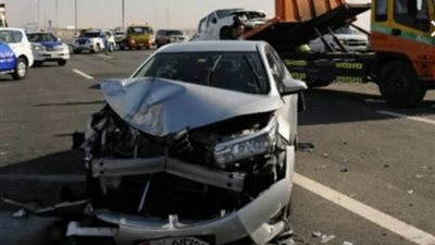 بالأسماء .. مصرع وإصابة 3 أشخاص في تصادم دراجة بخارية مع سيارة ببني سويف