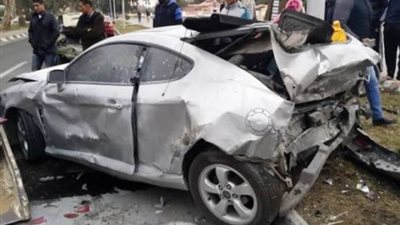 مصرع شخص وإصابة 5  في انقلاب ”سوزوكي” على الطريق الصحراوي ببني سويف