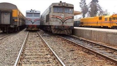 عودة حركة القطارات بالمنوفية بعد توقفها 20 دقيقة