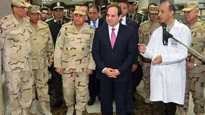 بعد قليل.. السيسي يفتتح المستشفى العسكري بالمنوفية