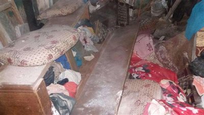 إخلاء عقار من السكان بعد انهيار سقفه وإصابة سيدة بالدقهلية