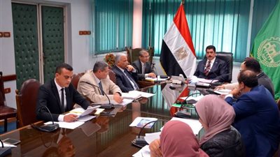 محافظ القليوبية يرأس اجتماع المناطق الصناعية لمناقشة مشاكل الاستثمار