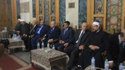 بدء عزاء شقيق المستشار بهاء أبو شقه بحضور عدد من القيادات السياسية