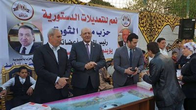 رئيس «مصر الثورة» يفتتح مقر الحزب بالقليوبية بحضور جماهيري