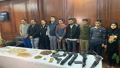 بعد القبض عليهم.. ننشر الصور الأولى لعصابة سرقة المواطنين في المعصرة