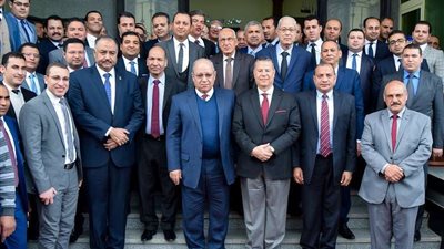 رئيس جامعة بني سويف والمحافظ يشهدان وضع حجر الأساس لفرع مجلس الدولة الجديد