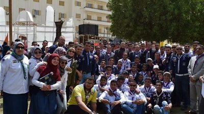 رئيس جامعة بني سويف يفتتح المهرجان الكشفي الـ 27