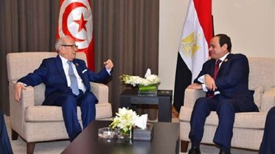 السبسي يمدح مصر وشعبها خلال القمة العربية بتونس