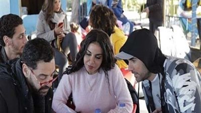 نسرين أمين تشارك جمهورها من كواليس 