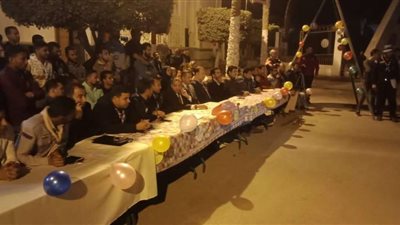 رئيس جامعة بني سويف يشارك في حفل سمر المهرجان الكشفي الـ 27