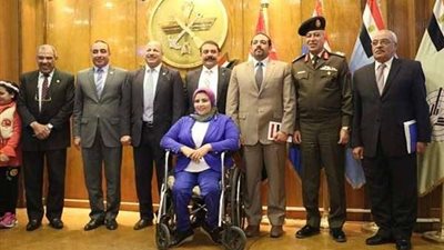 النائبة مها شعبان أول باحثة في تاريخ كلية الدفاع الوطني من متحدى الإعاقة