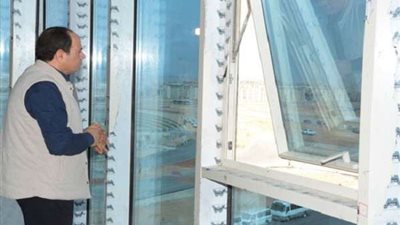 الرئيس السيسي يتفقد المشروعات القومية بالعاصمة الإدارية