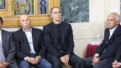 جمال مبارك فى عزاء الدكتور أحمد كمال أبو المجد