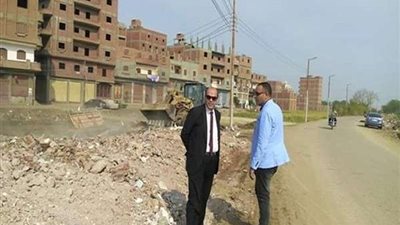 رفع 32 طن قمامة ونواتج تطهير من مدخل مدينة منوف