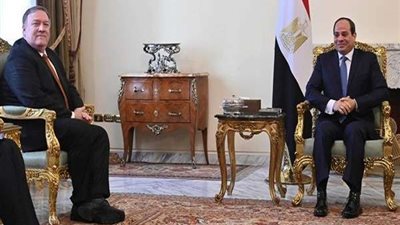 الرئيس السيسي يلتقى وزير الخارجية الأمريكى بمقر اقامته بواشنطن