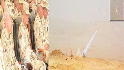 الفريق أول محمد زكى يشهد المرحلة الرئيسية للمناورة 