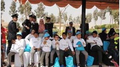 بالصور.. الداخلية تشارك الأطفال في الاحتفال بيوم اليتيم